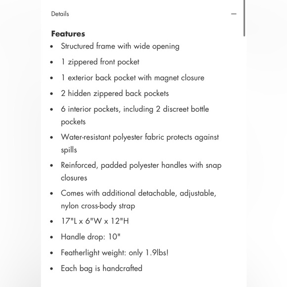 HAPP Brand Paige Carryall Dusty Rose Diaper Bag - Picture 5 of 15